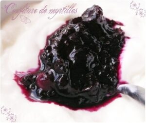 Confiture de myrtilles - chefNini