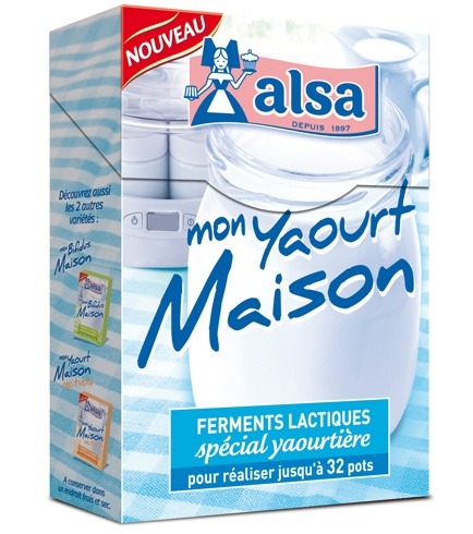 Yaourt Maison Ferments Lactiques ALSA : les 4 sachets -8g à Prix Carrefour