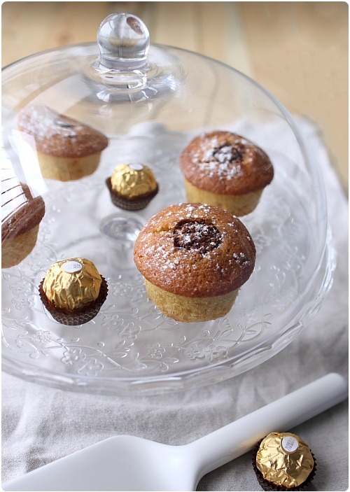 Muffins coeur Ferrero Rocher - chefNini