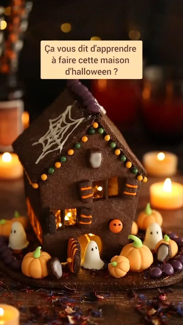 🎃 Me revoici par ici après quelques mois de silence… vous commencez à être habitués. L’inspiration a pris son temps, mais elle est revenue avec une envie de créer, de décorer, de m’amuser… et de partager ✨ Car octobre est le mois que je préfère. 

Je vous présente ma maison d’Halloween en biscuit cacao & sirop d’érable, décorée de bonbons, fleurs séchées et petits sujets en pâte à sucre. Une création 100 % comestible, à mi-chemin entre la gourmandise et le spooky.👻Ce sont les vacances actuellement, alors amusez-vous à la reproduire pour Halloween ! 😊

Je vous explique tout dans mon dernier article de blog (lien en bio 🧡) et vous pourrez y télécharger le gabarit de la maison.

#halloweenfaitmain #biscuithalloween #maisonbiscuit #creationgourmande #faitmaison #halloweenvibes #automnecréatif #recettehalloween #foodart #photographeculinaire #foodphotography